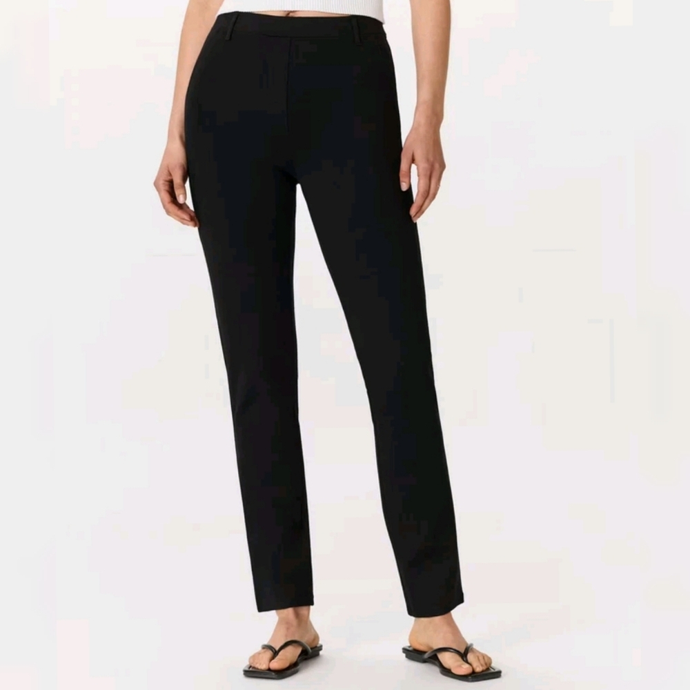 Quince Ultra Stretch Ponte Straight Leg Pants S Black